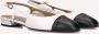 Notre-v Beige leren slingbacks voor dames White Dames - Thumbnail 1