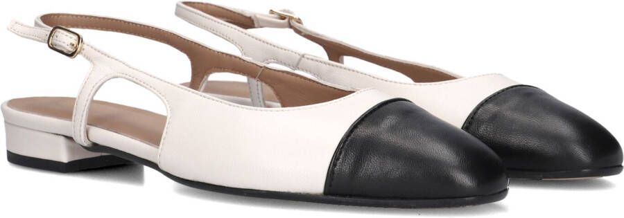 Notre-v Beige leren slingbacks voor dames White Dames