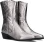 Notre-V 18050 Enkellaarsjes Enkelboots met rits Dames Zilver - Thumbnail 1