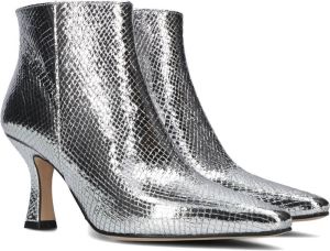 Notre-V 21033 Enkellaarsjes Enkelboots met rits Dames Zilver