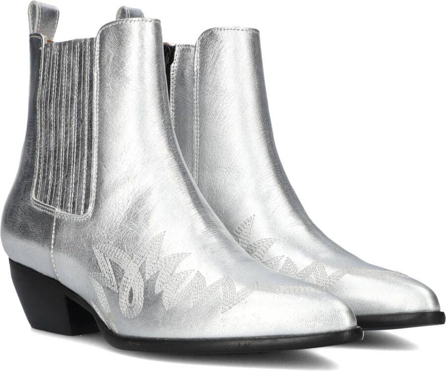 Notre-V As181r Enkellaarsjes Enkelboots met rits Dames Zilver