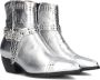 Notre-V As186 Enkellaarsjes Enkelboots met rits Dames Zilver - Thumbnail 1