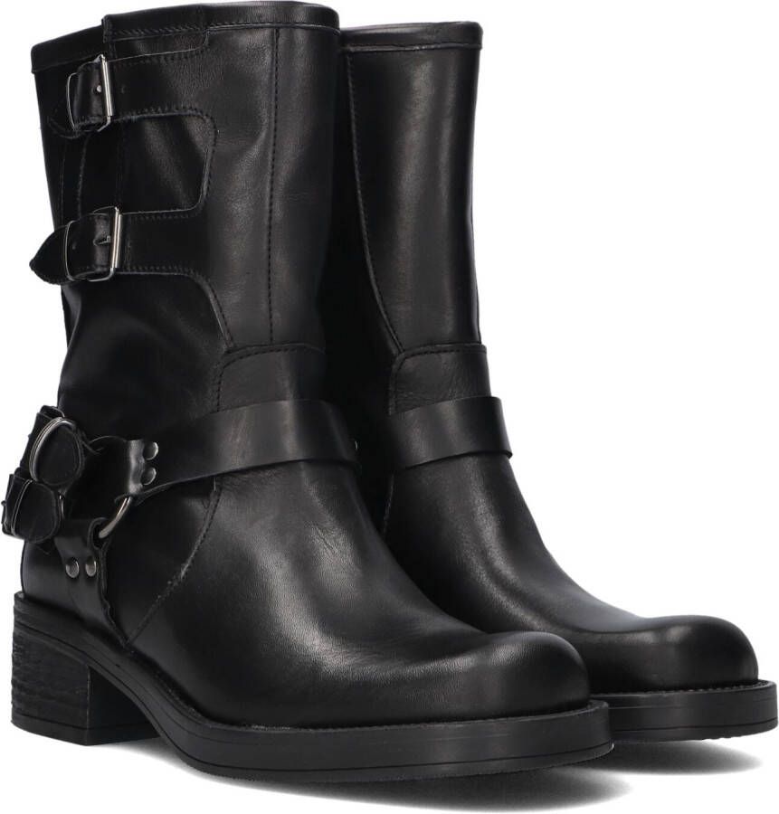 Notre-V Fry10 Enkellaarsjes Enkelboots Dames Zwart