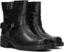 Notre-V Fry9 Enkellaarsjes Enkelboots Dames Zwart - Thumbnail 1