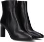Notre-V 11236 Enkellaarsjes Enkelboots met rits Dames Zwart - Thumbnail 1