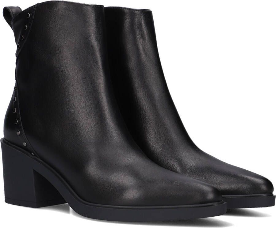 Notre-V 15641\b Enkellaarsjes Enkelboots met rits Dames Zwart