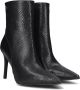 Notre-V Notre V 17535 Enkellaarsjes Enkelboots met rits Dames Zwart - Thumbnail 1