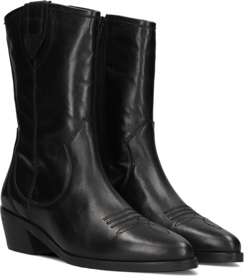 Notre-V 18050 Enkellaarsjes Enkelboots met rits Dames Zwart