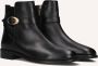 Notre-V 3262 Enkellaarsjes Enkelboots met rits Dames Zwart - Thumbnail 1