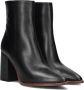 Notre-V 46936 Enkellaarsjes Enkelboots met rits Dames Zwart - Thumbnail 1