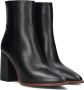 Notre-V 46936 Enkellaarsjes Enkelboots met rits Dames Zwart - Thumbnail 1