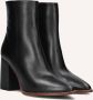 Notre-V 46936 Enkellaarsjes Enkelboots met rits Dames Zwart - Thumbnail 1