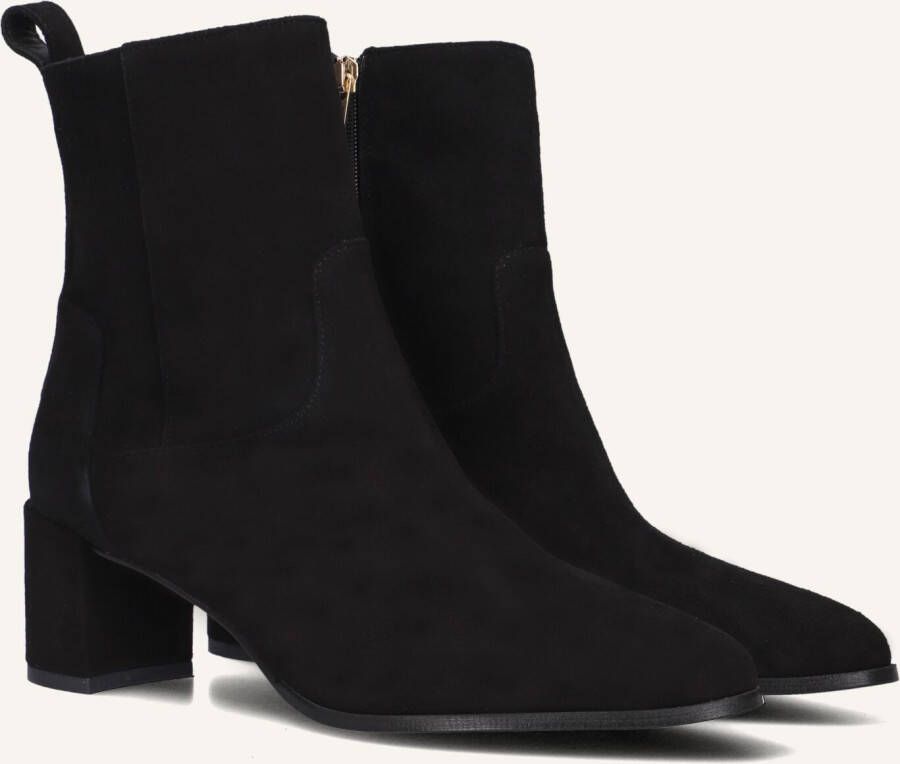 Notre-V 8543 Enkellaarsjes Enkelboots met rits Dames Zwart