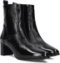 Notre-V 8543 Enkellaarsjes Enkelboots met rits Dames Zwart - Thumbnail 1