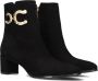 Notre-V 8558 Enkellaarsjes Enkelboots met rits Dames Zwart - Thumbnail 1