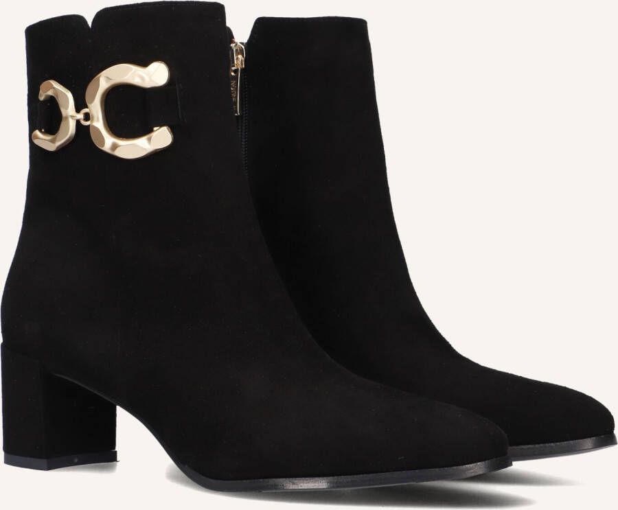 Notre-V 8558 Enkellaarsjes Enkelboots met rits Dames Zwart