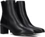 Notre-V 8560 Enkellaarsjes Enkelboots met rits Dames Zwart - Thumbnail 1