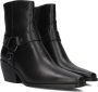 Notre-V Al334 Enkellaarsjes Enkelboots met rits Dames Zwart - Thumbnail 1