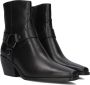 Notre-V Al334 Enkellaarsjes Enkelboots met rits Dames Zwart - Thumbnail 1