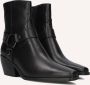 Notre-V Al334 Enkellaarsjes Enkelboots met rits Dames Zwart - Thumbnail 1