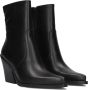 Notre-V Ar274 Enkellaarsjes Enkelboots met rits Dames Zwart - Thumbnail 1
