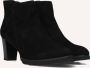 Notre-V Patricia-01 Enkellaarsjes Enkelboots met rits Dames Zwart - Thumbnail 1