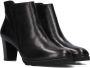 Notre-V Patricia-01 Enkellaarsjes Enkelboots met rits Dames Zwart - Thumbnail 1