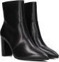 Notre-V Stella-04 Enkellaarsjes Enkelboots met rits Dames Zwart - Thumbnail 1