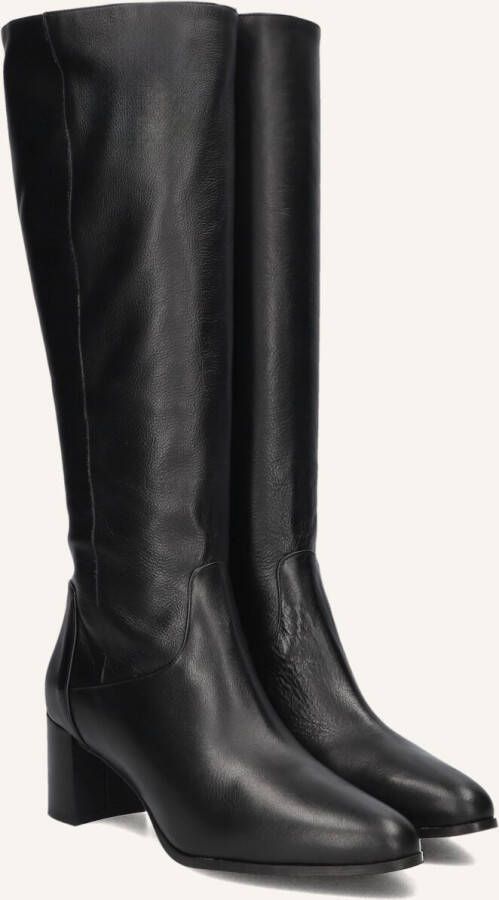 Notre-v Zwarte Leren Hoge Laarzen 8591 Black Dames