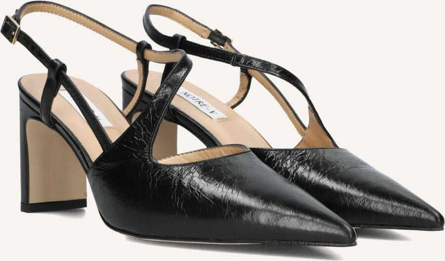 Notre-v Elegante Zwarte Sandalen Model 37217