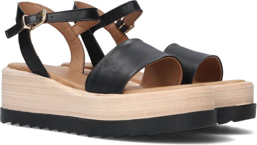 Notre-V 892003 Sandalen Met Sleehak Dames Zwart