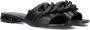 Notre-v Elegante Zwarte Leren Slippers Black Dames - Thumbnail 1