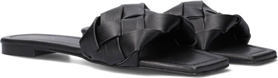 Vlechtwerk bruin Tinten Vlechtwerk 7135 Slippers Dames Zwart