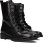 Notre-V 4001 Veterboots Laarzen Met Veters Dames Zwart - Thumbnail 1