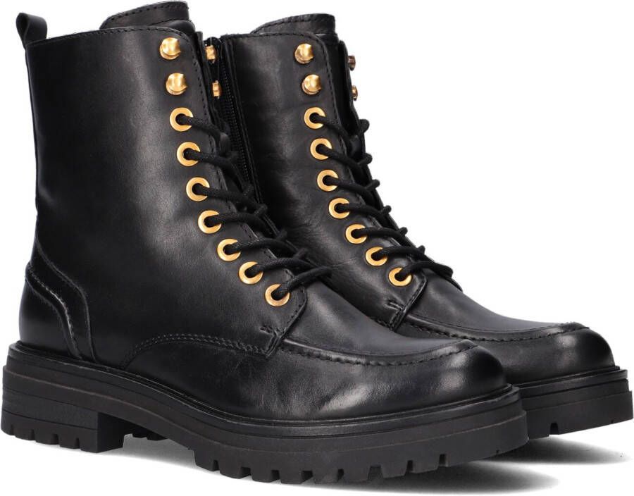 Notre-V Notre V Lpmonk 29 Veterboots Laarzen Met Veters Dames Zwart