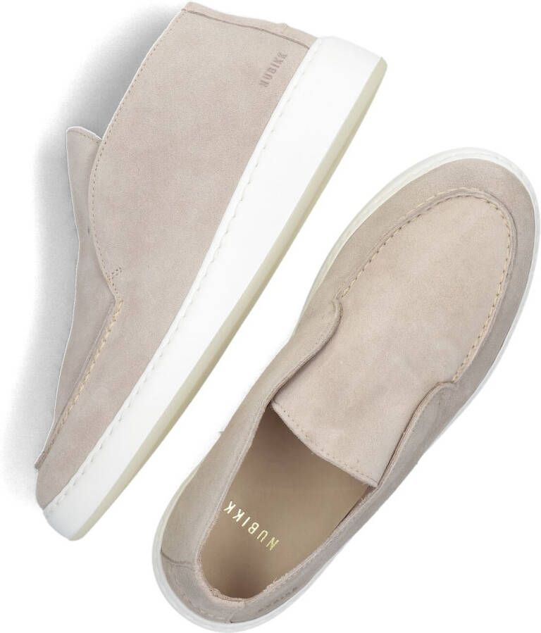 NUBIKK Instappers Dames Jiro Sua Maat: 38 Materiaal: Suède Kleur: Beige