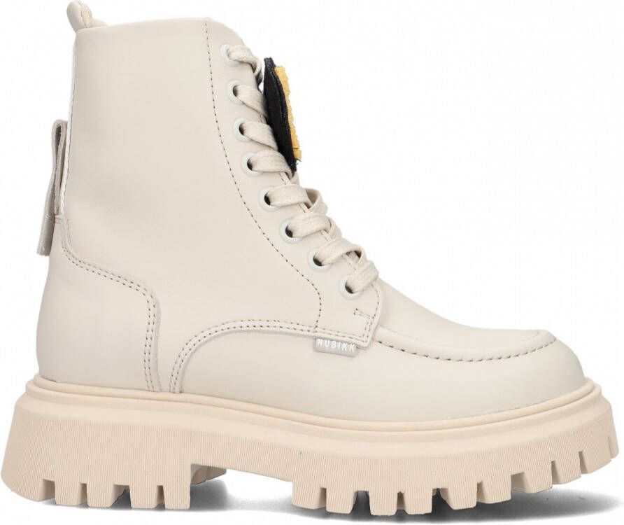 Bruin Tinten Fae Aubine Jr Veterboots Laarzen Met Veters Meisjes Beige