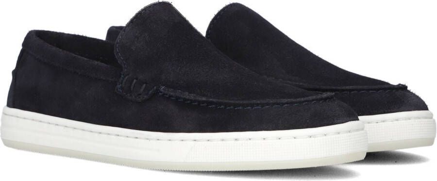 Nubikk suède loafers donkerblauw Jongens Suede Effen 35