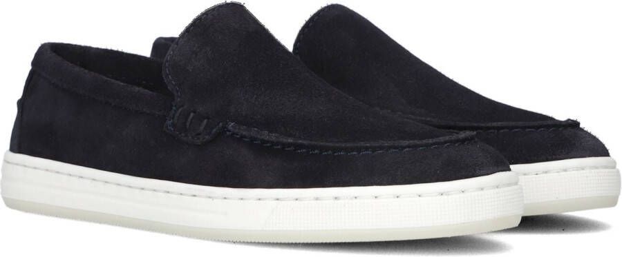 Nubikk suède loafers donkerblauw Jongens Suede Effen 28