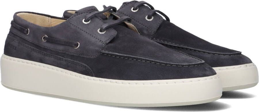 NUBIKK Veterschoenen Heren Jiro Yacht Maat: 45 Materiaal: Suède Kleur: Blauw