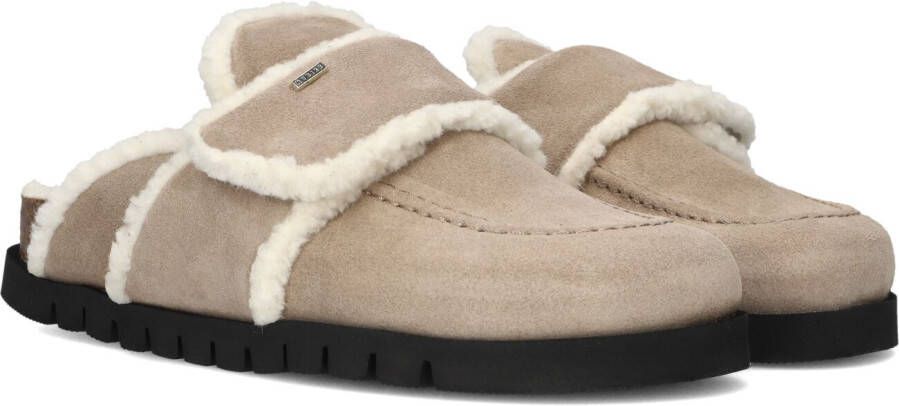 NUBIKK Instappers Dames Teddy Fur Maat: 39 Materiaal: Suède Kleur: Taupe