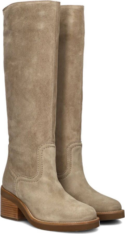 NUBIKK Hoge Laarzen Dames Cassy Boot Maat: 38 Materiaal: Suède Kleur: Taupe