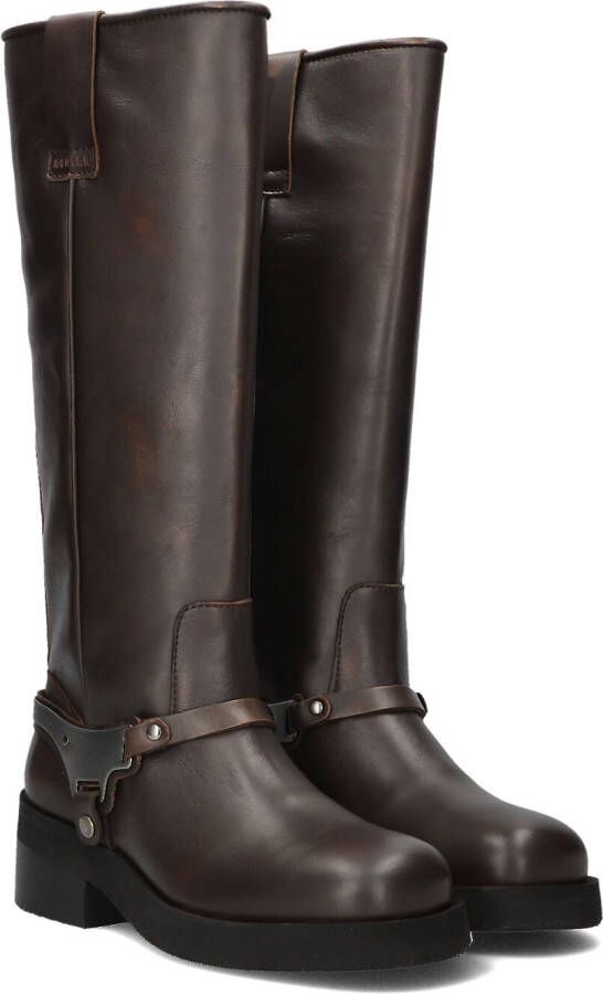 NUBIKK Hoge Laarzen Dames Eve Lynn Maat: 39 Materiaal: Leer Kleur: Bruin