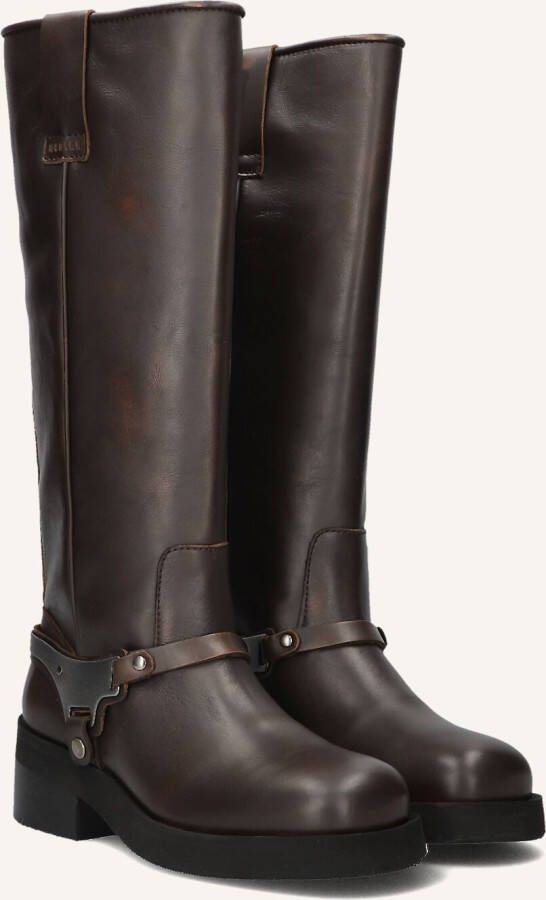 NUBIKK Hoge Laarzen Dames Eve Lynn Maat: 40 Materiaal: Leer Kleur: Bruin