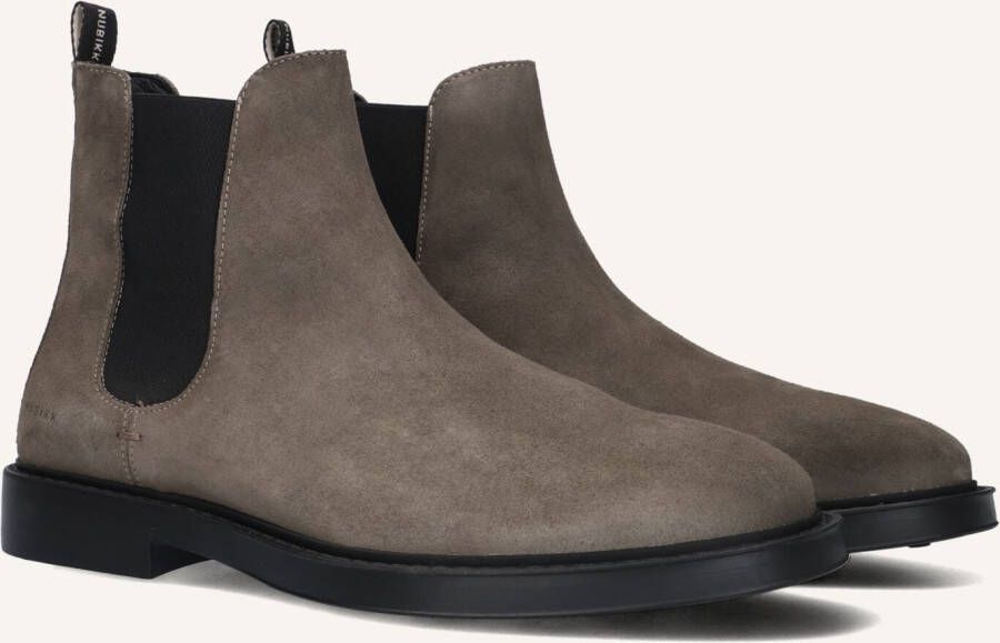 NUBIKK Chelsea Boots Heren Tucson Rai Maat: 42 Materiaal: Suède Kleur: Grijs