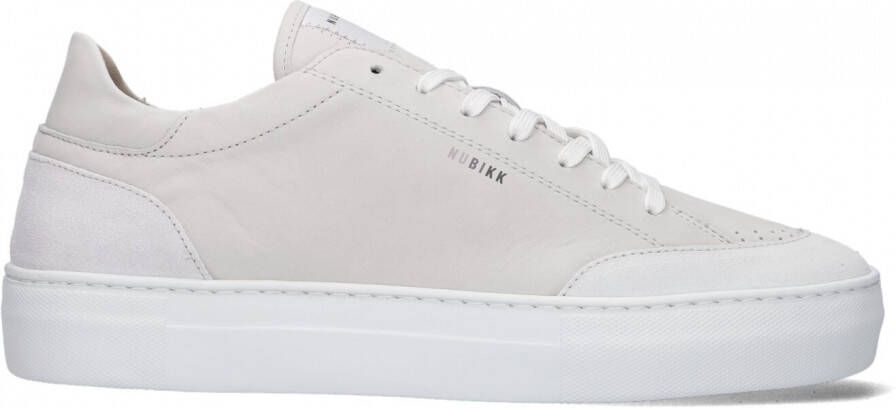 Nubikk IJs Mist Suède Sneaker White Heren