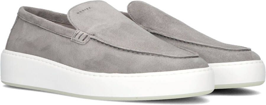 Nubikk Stijlvol Grijs Suède Loafer Green Heren