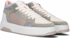 Nubikk Basket Mid hoge suède sneakers groen multi