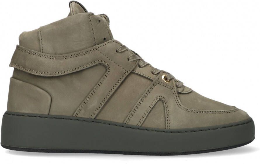 Nubikk Groene High Top Basketbalsneakers Green Dames