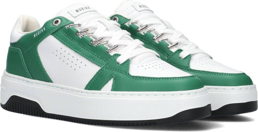 Nubikk Basket Buxton White Leather Green Lage sneakers